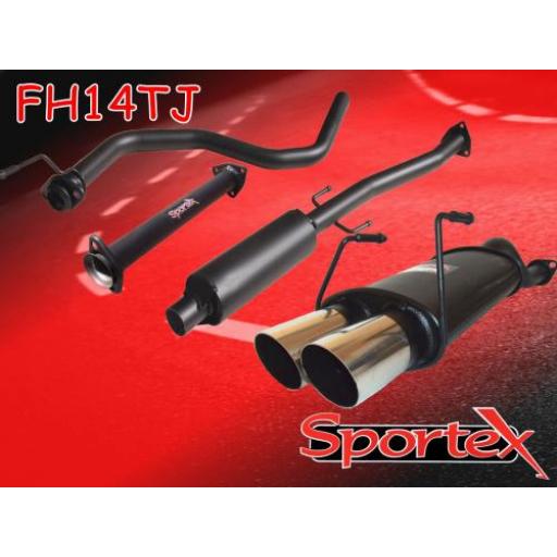 Sportex Honda Civic performance exhaust system 1991-2001 TJ