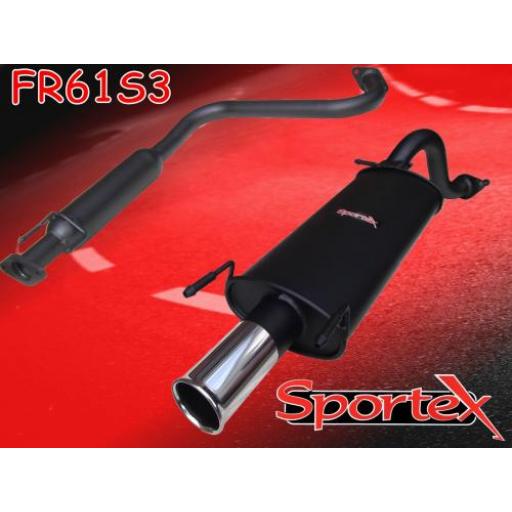 Sportex MG ZR exhaust system 2001-2005 S3