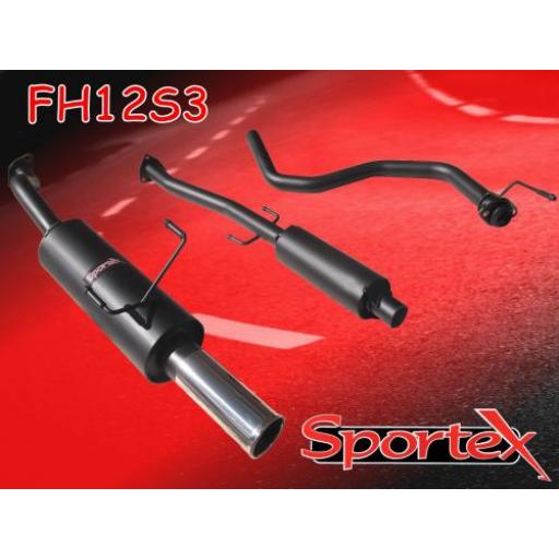 Sportex Honda Civic performance exhaust system 1991-2001 S3