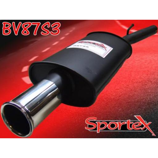 Sportex Vauxhall Astra mk4 exhaust back box 2003-2005 S3