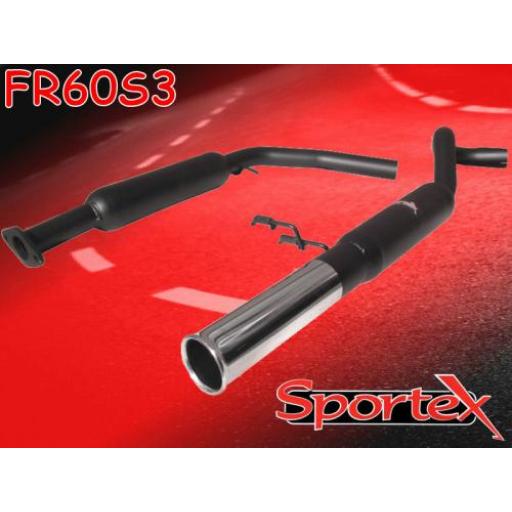 Sportex Rover Metro 1.4 performance exhaust system 1990-1995 S3