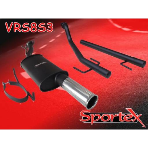 Sportex Vauxhall Astra mk4 performance exhaust system 2000-2004 S3