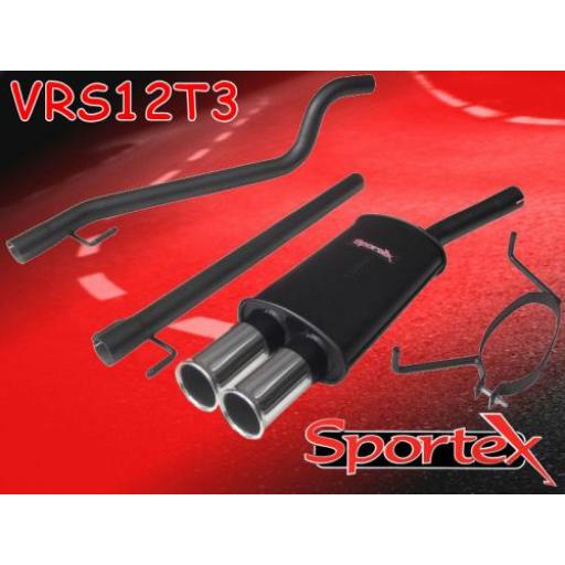 Sportex Vauxhall Astra mk5 1.4i Race Tube exhaust system 2005-2010 T3