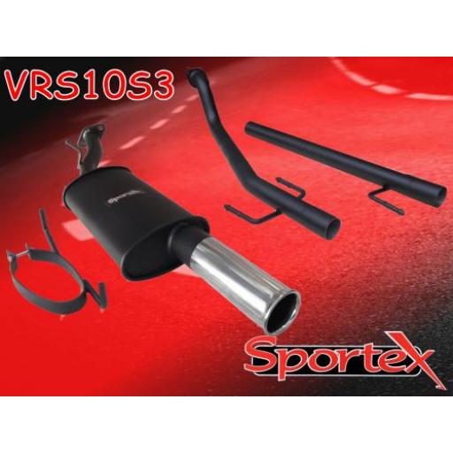 Sportex Vauxhall Astra mk4 performance exhaust system 1998-2003 S3