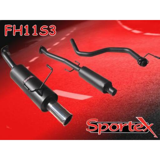 Sportex Honda Civic performance exhaust system 1991-2001 S3