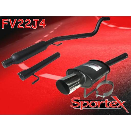 Sportex Vauxhall Astra mk5 1.4i performance exhaust system 2005- J4