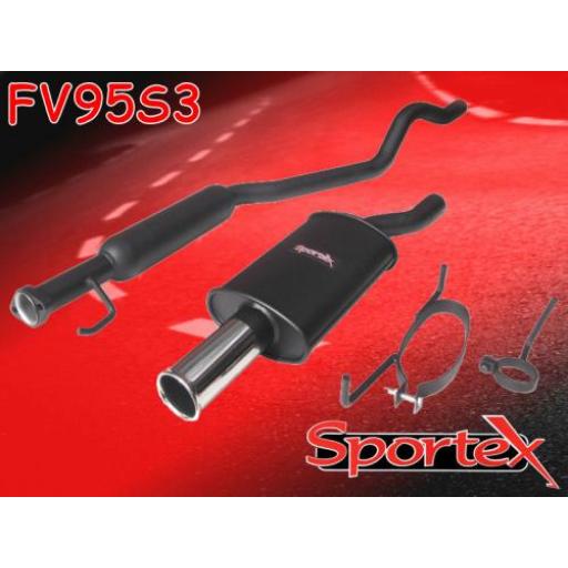 Sportex Vauxhall Astra mk3 performance exhaust system 1996-1998 S3