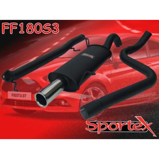 Sportex Ford Fiesta ST180 performance exhaust system 2013-2016 S3