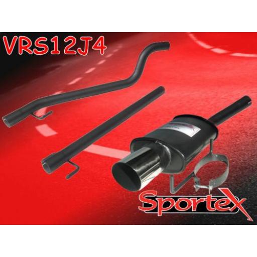 Sportex Vauxhall Astra mk5 1.4i Race Tube exhaust system 2005-2010 J4