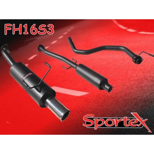 Sportex Honda Civic performance exhaust system 1991-2001 S3