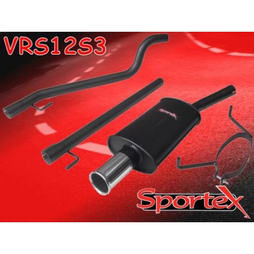 Sportex Vauxhall Astra mk5 1.4i Race Tube exhaust system 2005-2010 S3