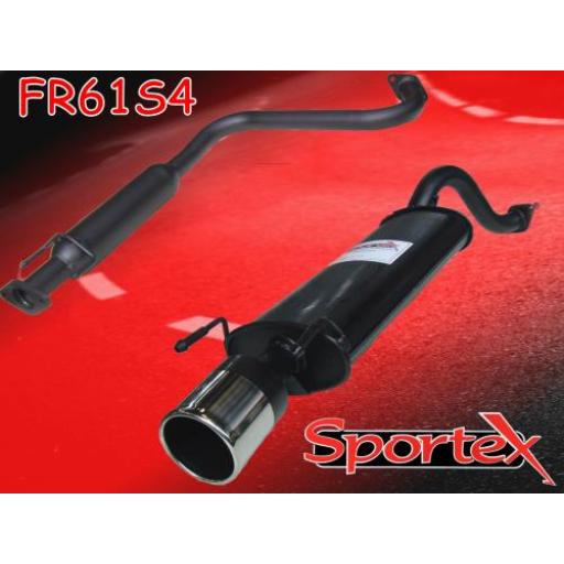 Sportex MG ZR exhaust system 2001-2005 S4