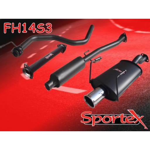 Sportex Honda Civic performance exhaust system 1991-2001 S3