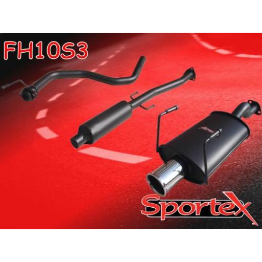 Sportex Honda Civic performance exhaust system 1991-2001 S3