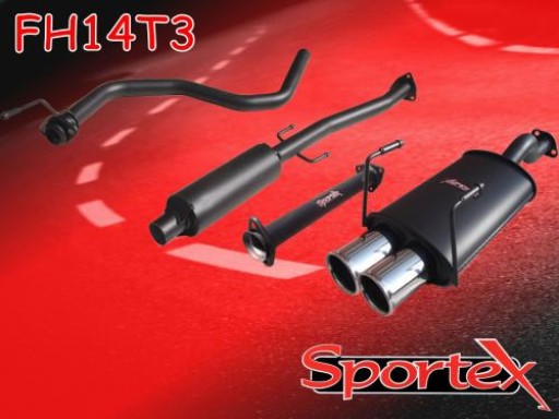 Sportex Honda Civic performance exhaust system 1991-2001 T3