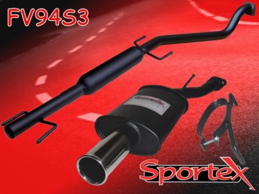 Sportex Vauxhall Astra mk4 performance exhaust system 1998-2004 S3