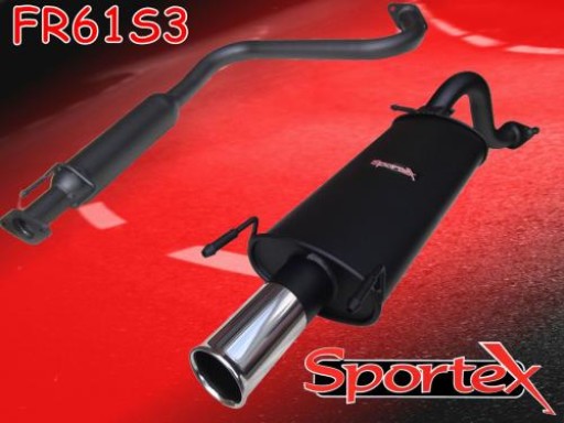 Sportex MG ZR exhaust system 2001-2005 S3