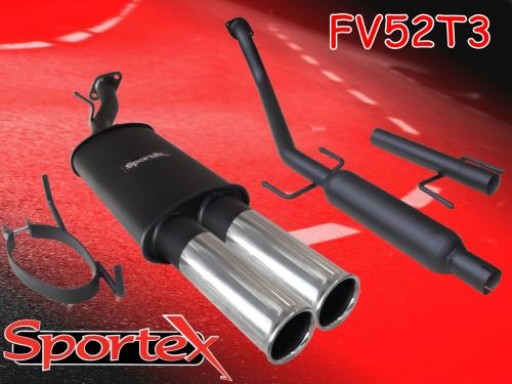 Sportex Vauxhall Astra mk4 performance exhaust system 1998-2004 T3