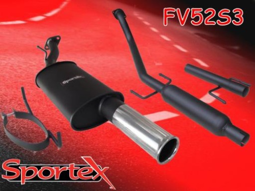 Sportex Vauxhall Astra mk4 performance exhaust system 1998-2004 S3