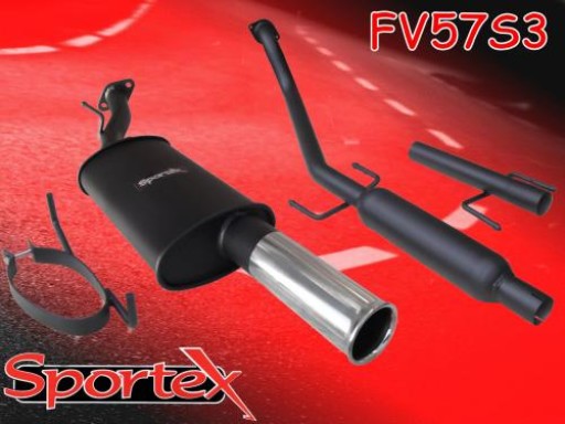 Sportex Vauxhall Astra mk4 performance exhaust system 2000-2004 S3