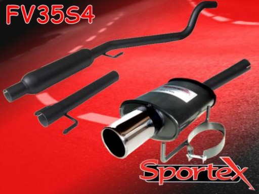 Sportex Vauxhall Astra mk5 performance exhaust system 2005- S4