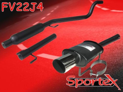 Sportex Vauxhall Astra mk5 1.4i performance exhaust system 2005- J4