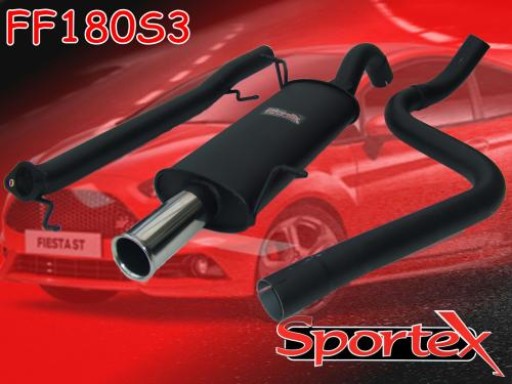 Sportex Ford Fiesta ST180 performance exhaust system 2013-2016 S3