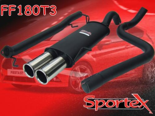 Sportex Ford Fiesta ST180 performance exhaust system 2013-2016 T3