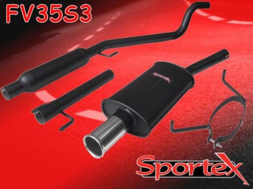 Sportex Vauxhall Astra mk5 performance exhaust system 2005- S3