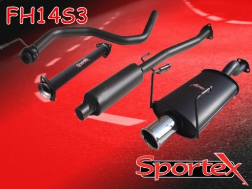 Sportex Honda Civic performance exhaust system 1991-2001 S3