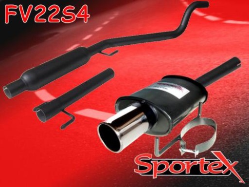 Sportex Vauxhall Astra mk5 1.4i performance exhaust system 2005- S4