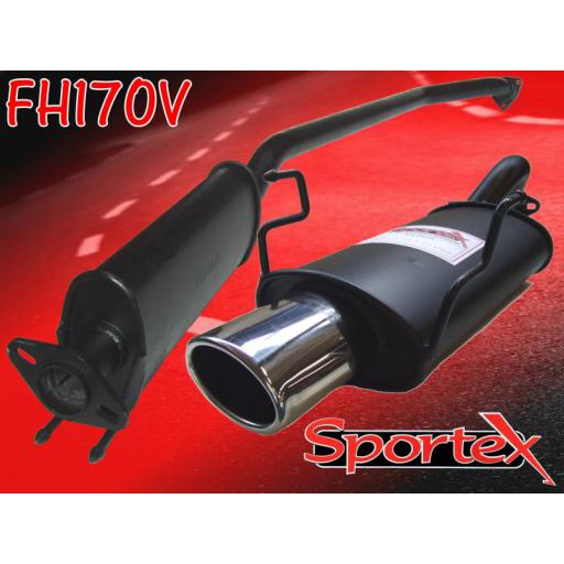 Sportex Honda Civic Type R performance exhaust system EP3 2001-06 OV