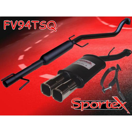 Sportex Vauxhall Astra mk4 performance exhaust system 1998-2004 TSQ