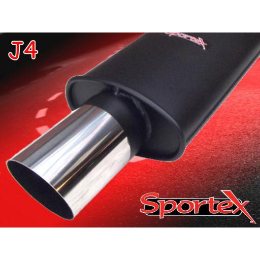 Sportex Vauxhall Astra mk4 performance exhaust system 2003-2005 J4