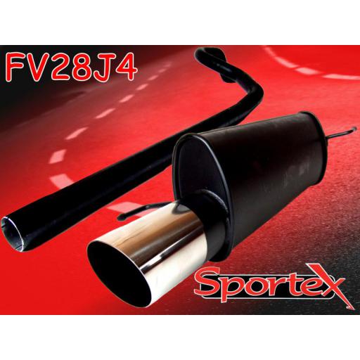 Sportex Vauxhall Corsa D performance exhaust system 1.2i 1.4i 2006- J4