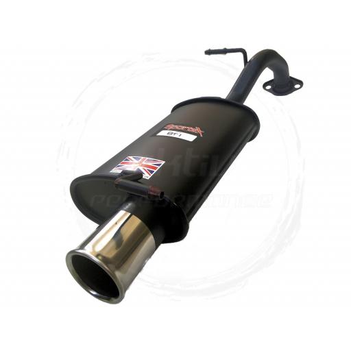 Sportex Toyota Yaris performance exhaust back box 1.0i 1999-2005 S3