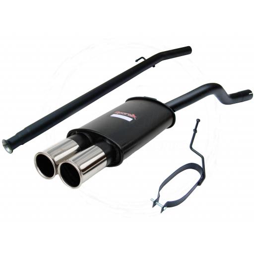 Sportex Renault Clio mk2 performance exhaust system 1998-2005 T3