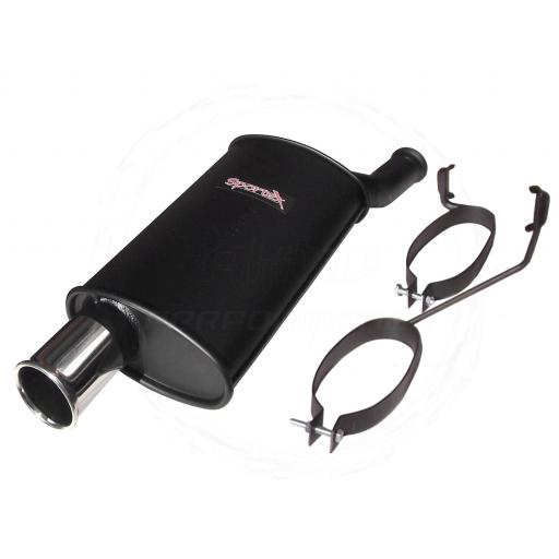 Sportex Peugeot 206 GTi 2.0i performance exhaust back box 1999-2007 S3