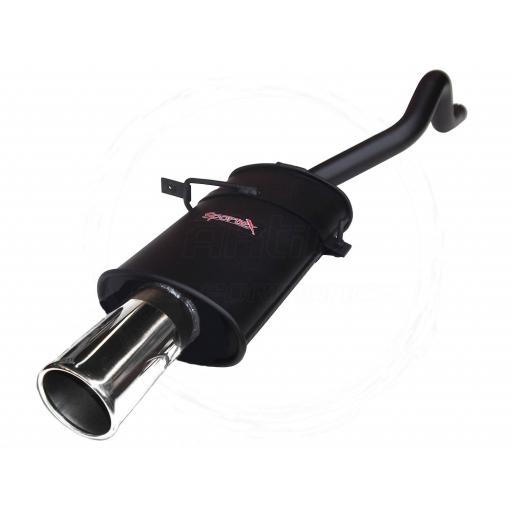 Sportex Renault Clio performance exhaust back box 1.2i mk3 2005- S4