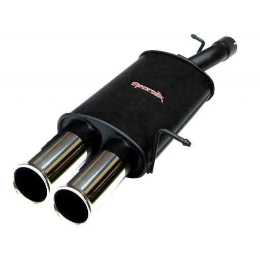 Sportex Ford Fiesta ST150 performance exhaust back box 2004-2009 T3