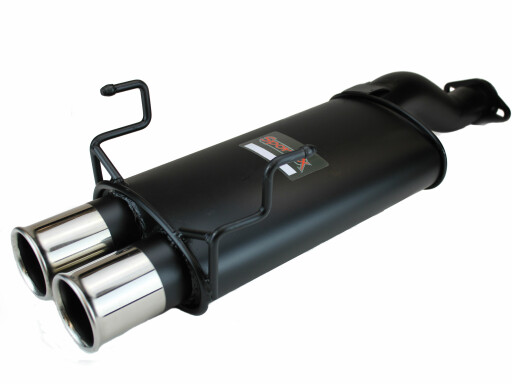 M2 Hornet Exhaust Back Box For Honda Civic 2.0 Type R EP3 - 90mm Tip, 2.5" Inlet, With Bung - Y2842