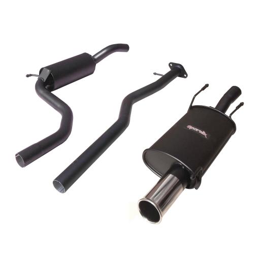 Sportex Ford Fiesta mk5 performance exhaust system 1.6i Zetec S S3