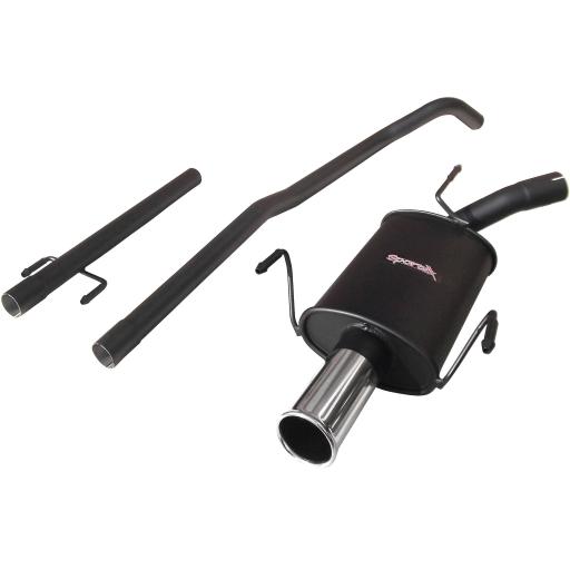 Sportex Vauxhall Corsa C 1.0i Race Tube exhaust system 2000-2006 S3